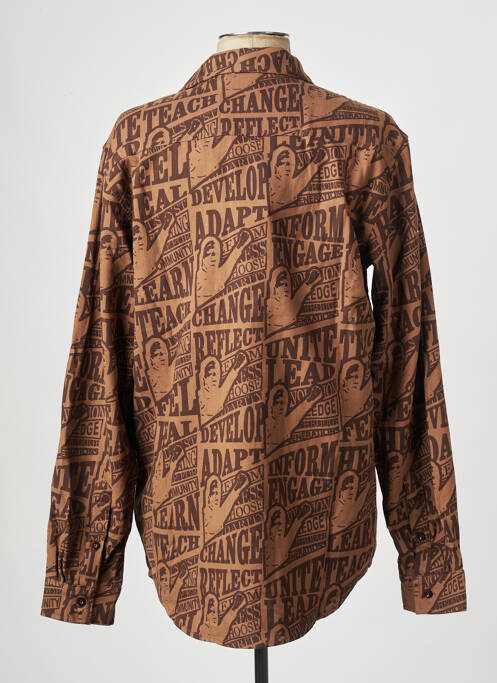 Chemise manches longues marron DAILY PAPER pour homme