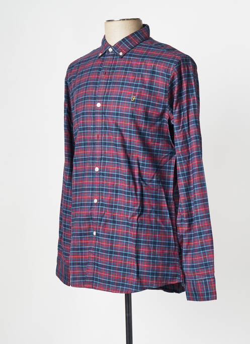 Chemise manches longues violet FARAH pour homme