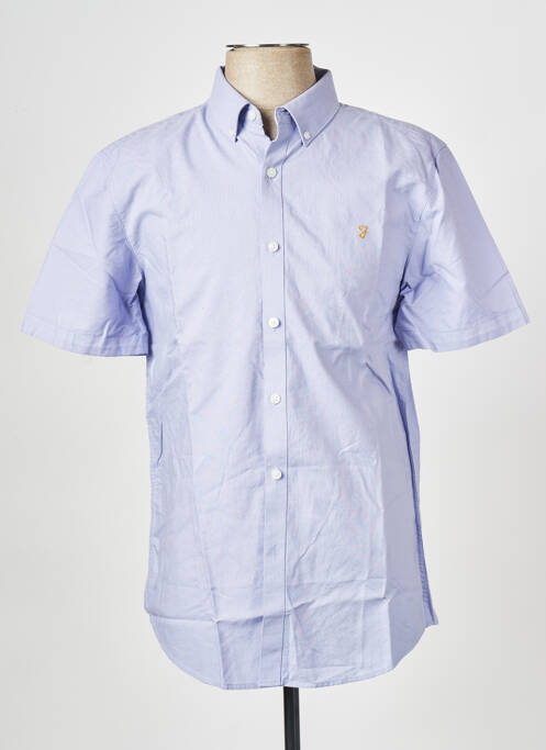 Chemise manches courtes violet FARAH pour homme