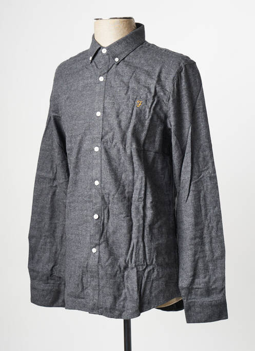 Chemise manches longues gris FARAH pour homme
