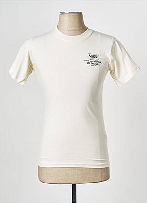 T-shirt col rond beige VANS homme