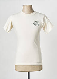 T-shirt col rond beige VANS homme