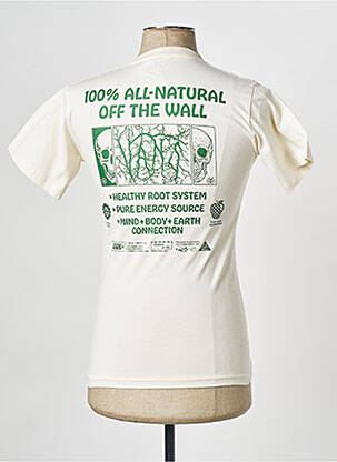 T-shirt col rond beige VANS homme