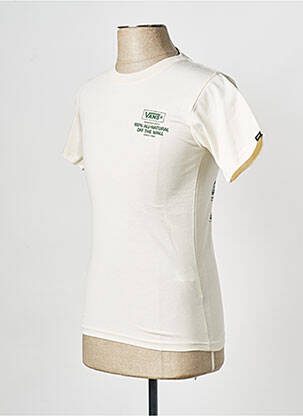 T-shirt col rond beige VANS homme