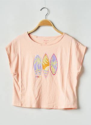 T-shirt col rond orange ROXY fille
