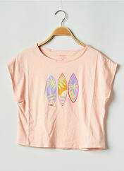 T-shirt orange ROXY pour fille seconde vue