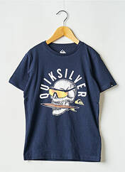 T-shirt bleu QUIKSILVER pour garçon seconde vue