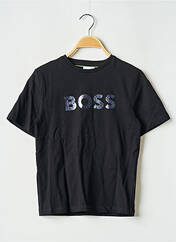 T-shirt noir HUGO BOSS pour garçon seconde vue
