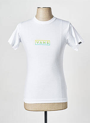 T-shirt col rond blanc VANS homme