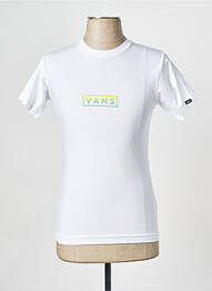 T-shirt col rond blanc VANS homme
