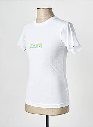 T-shirt col rond blanc VANS homme