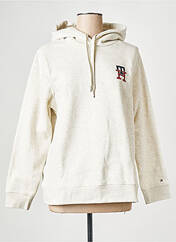 Sweat-shirt à capuche beige TOMMY HILFIGER pour femme seconde vue