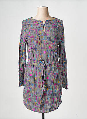 Robe courte col v gris VILA femme