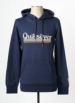 Sweat-shirt à capuche col rond bleu QUIKSILVER homme