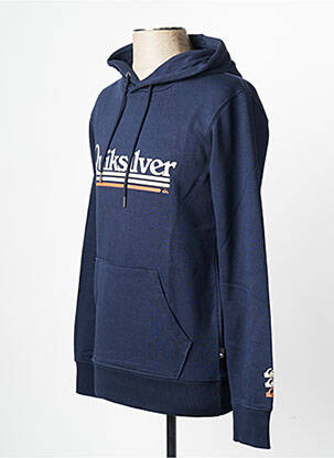Sweat-shirt à capuche col rond bleu QUIKSILVER homme
