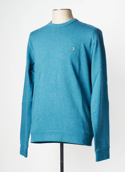Sweat-shirt bleu FARAH pour homme