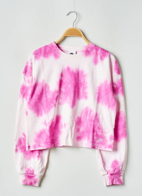 Sweat-shirt rose NIKE pour fille