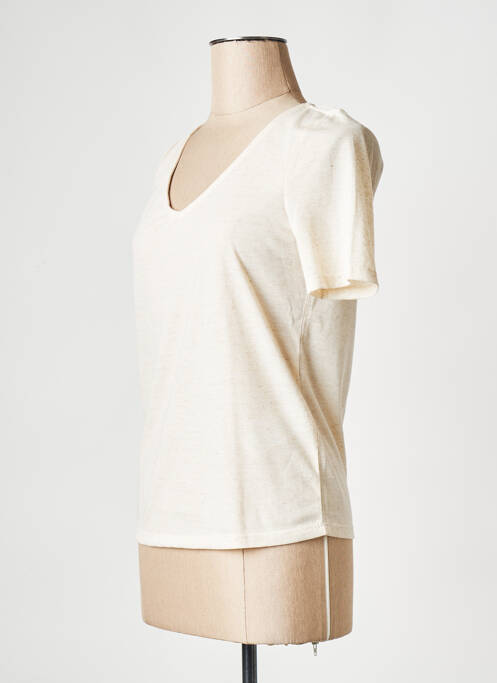 T-shirt beige VILA pour femme