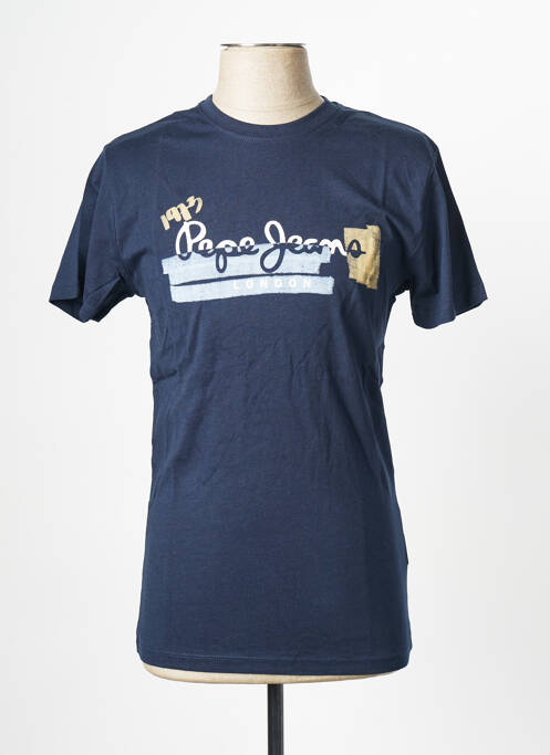 T-shirt bleu PEPE JEANS pour homme