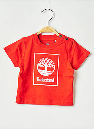 T-shirt col rond orange TIMBERLAND garçon