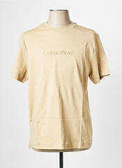 T-shirt beige CALVIN KLEIN pour homme seconde vue