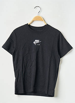 T-shirt col rond noir NIKE fille