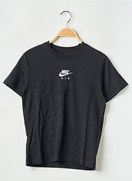 T-shirt col rond noir NIKE fille