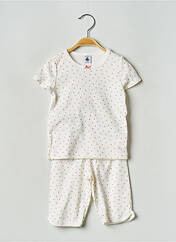 Pyjashort blanc PETIT BATEAU pour fille seconde vue