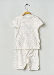 Pyjashort blanc PETIT BATEAU pour fille seconde vue