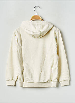 Sweat-shirt à capuche col rond beige FILA enfant