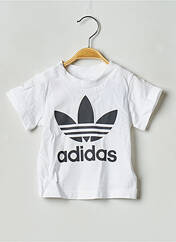 T-shirt blanc ADIDAS pour enfant seconde vue