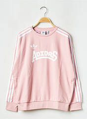Sweat-shirt rose ADIDAS pour fille seconde vue