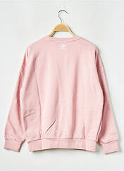 Sweat-shirt rose ADIDAS pour fille seconde vue