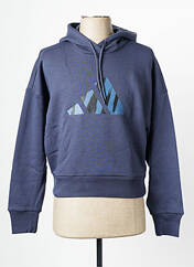 Sweat-shirt à capuche bleu ADIDAS pour femme seconde vue