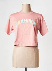 T-shirt rose CHAMPION pour femme seconde vue