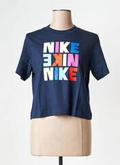 T-shirt bleu NIKE pour fille seconde vue