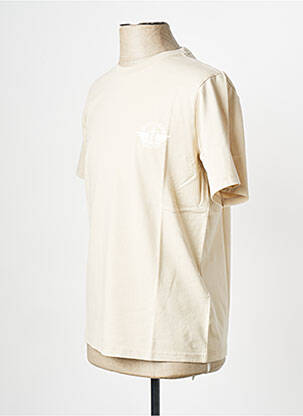 T-shirt col rond beige DOCKERS homme