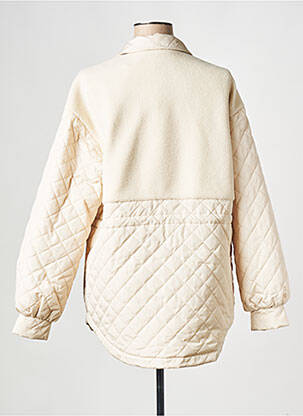 Blouson col col montant beige SELECTED femme