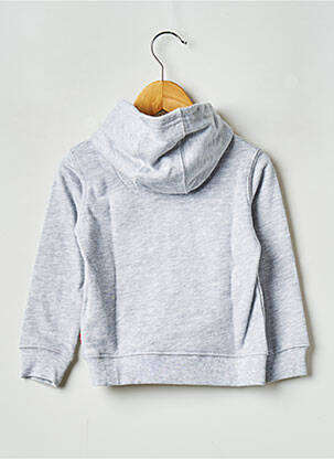 Sweat-shirt à capuche col rond gris LEVI'S garçon