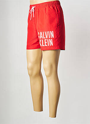 Short de bain rouge CALVIN KLEIN homme
