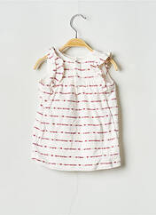 Robe mi-longue blanc PETIT BATEAU pour fille seconde vue