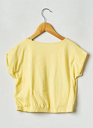 T-shirt col rond jaune ROXY fille