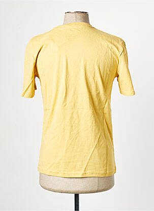 T-shirt col rond jaune QUIKSILVER homme