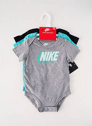 Body lingerie col rond gris NIKE garçon