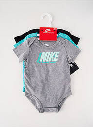 Body lingerie col rond gris NIKE garcon