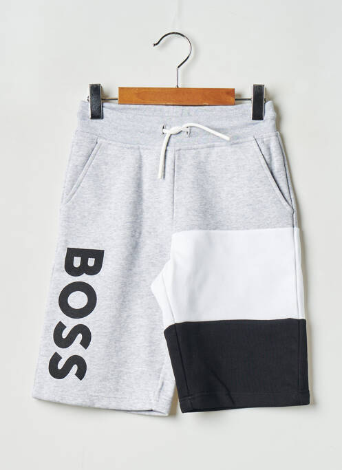 Bermuda gris HUGO BOSS pour garçon