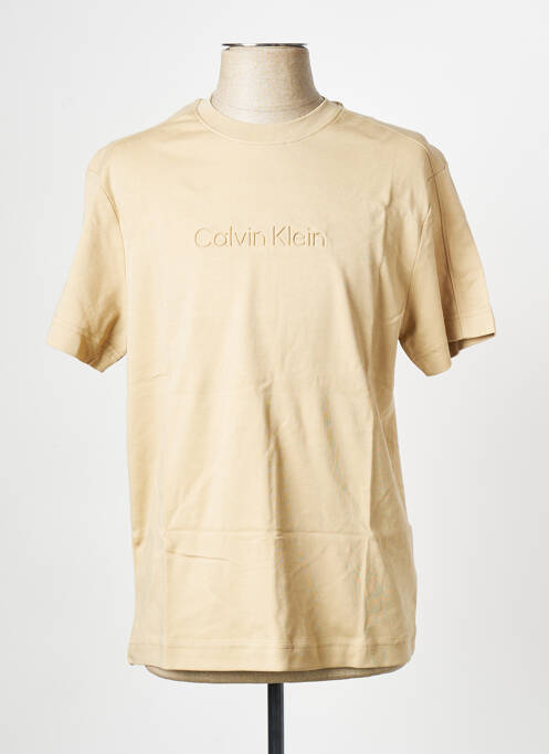 T-shirt beige CALVIN KLEIN pour homme