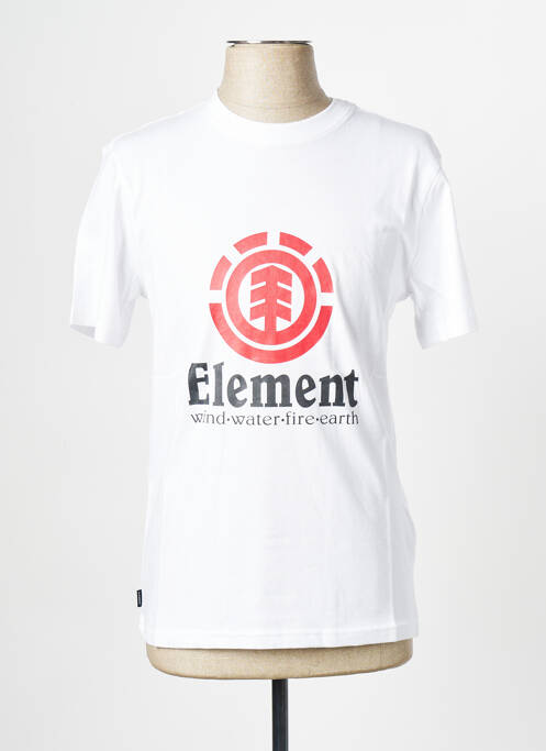 T-shirt blanc ELEMENT pour homme