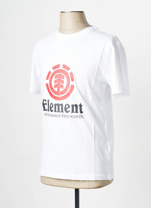 T-shirt blanc ELEMENT pour homme