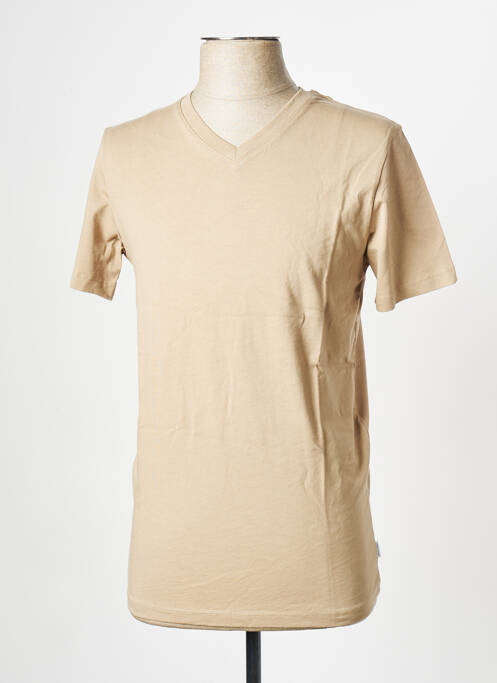 T-shirt beige JACK & JONES homme